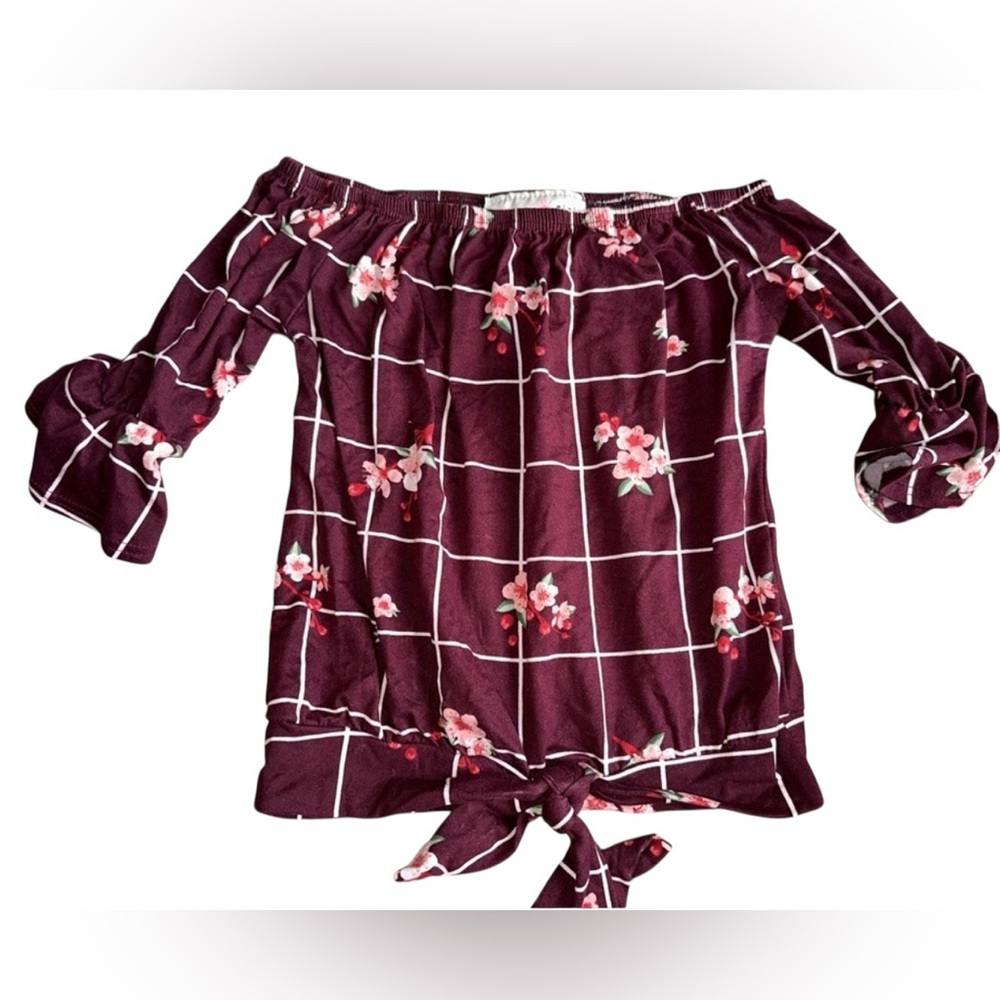 Girls knot tie top - Picture 1 of 5
